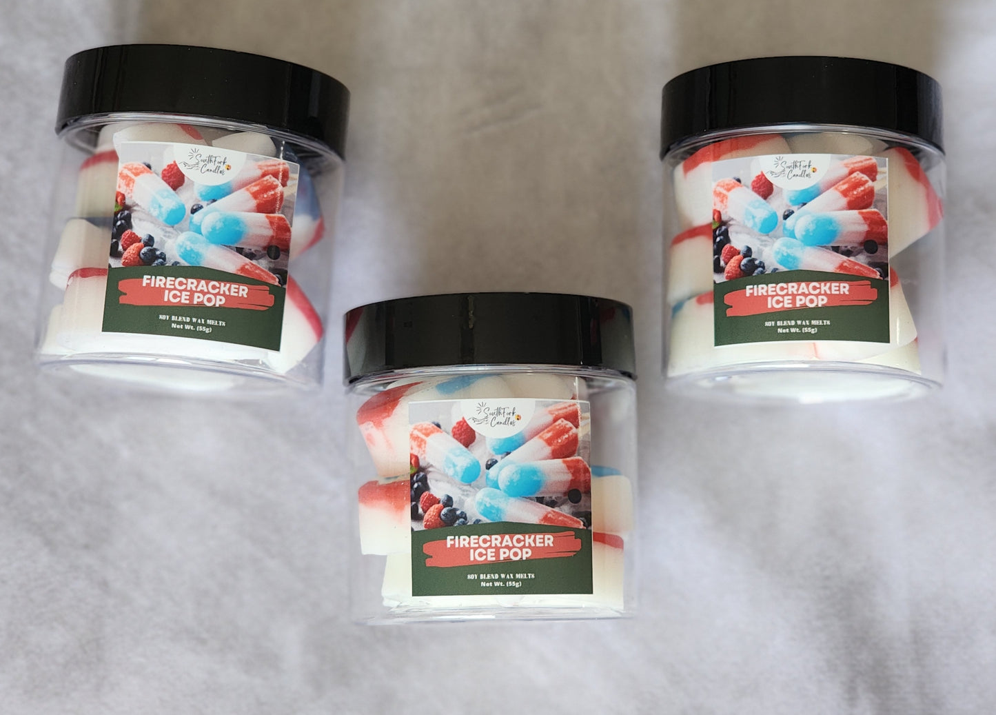 Firecracker Ice Pop Wax Melts - 4oz jar