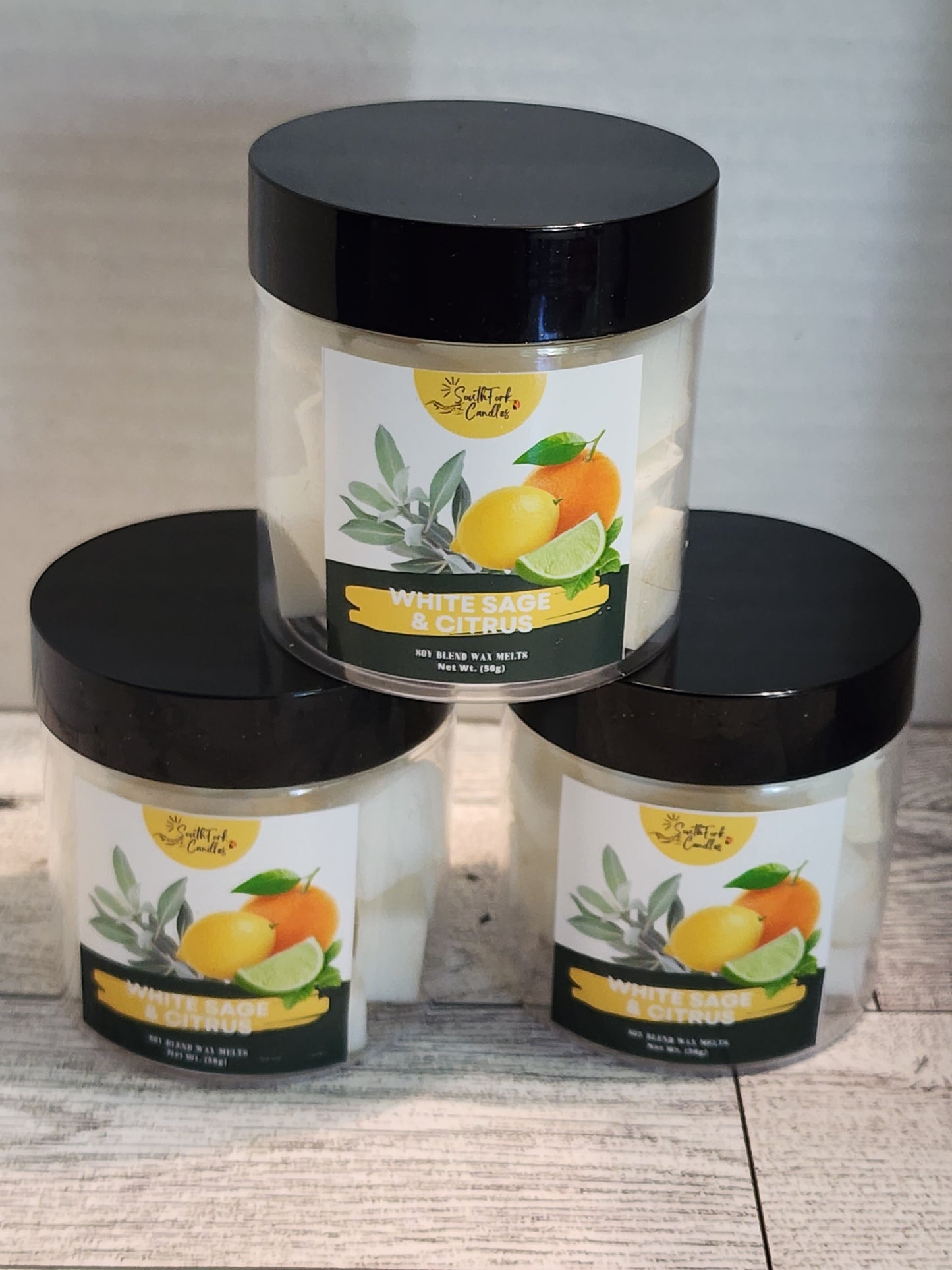 White Sage and Citrus Wax Melt - 4oz Jar