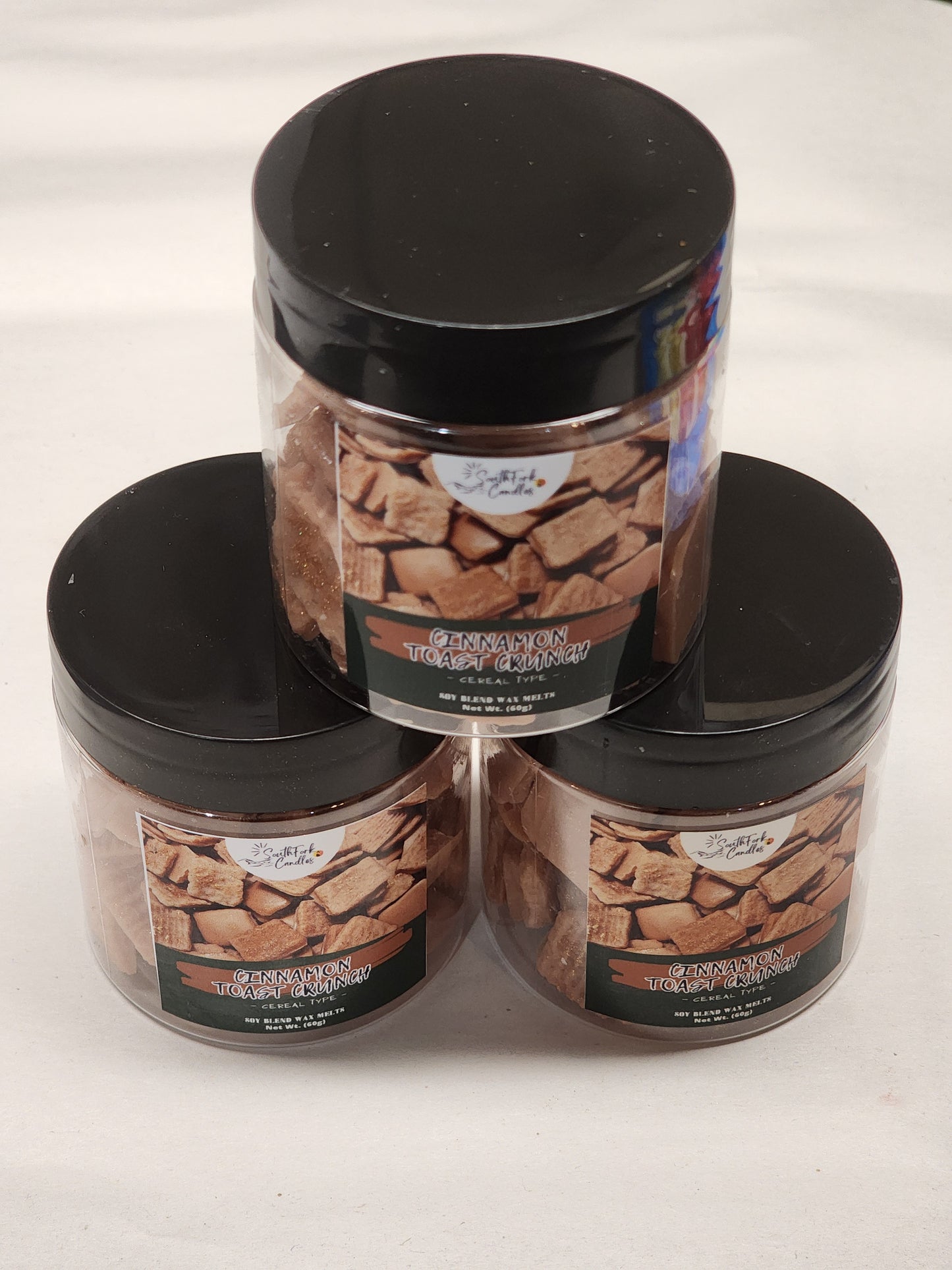 Cinnamon Toast Crunch (Cereal Type) Wax Melt - 4oz Jar with 60g of cereal mold