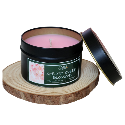 Cherry Blossoms Scented Candles - 4oz Tin