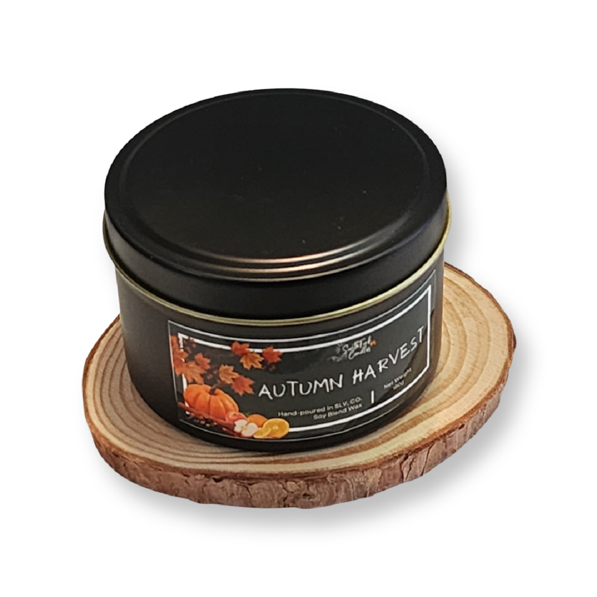 Autumn Harvest Scented Candle in 8.5oz tin - Fall Season Candle