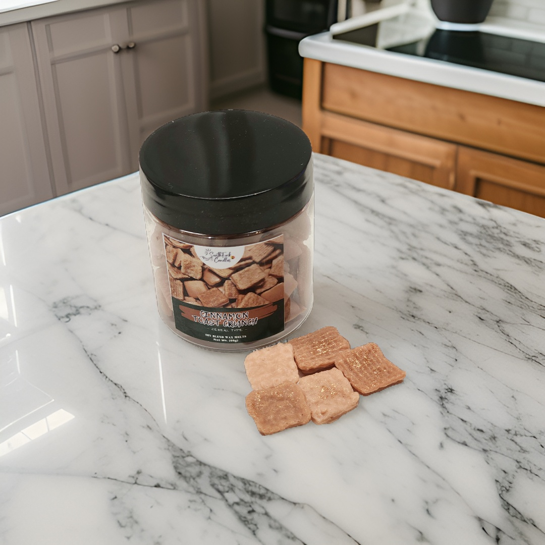Cinnamon Toast Crunch (Cereal Type) Wax Melt - 4oz Jar with 60g of cereal mold