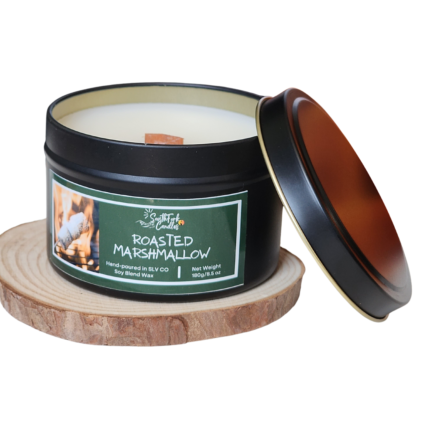 Roasted Marshmallow Scented Candle - 8.5oz Tin