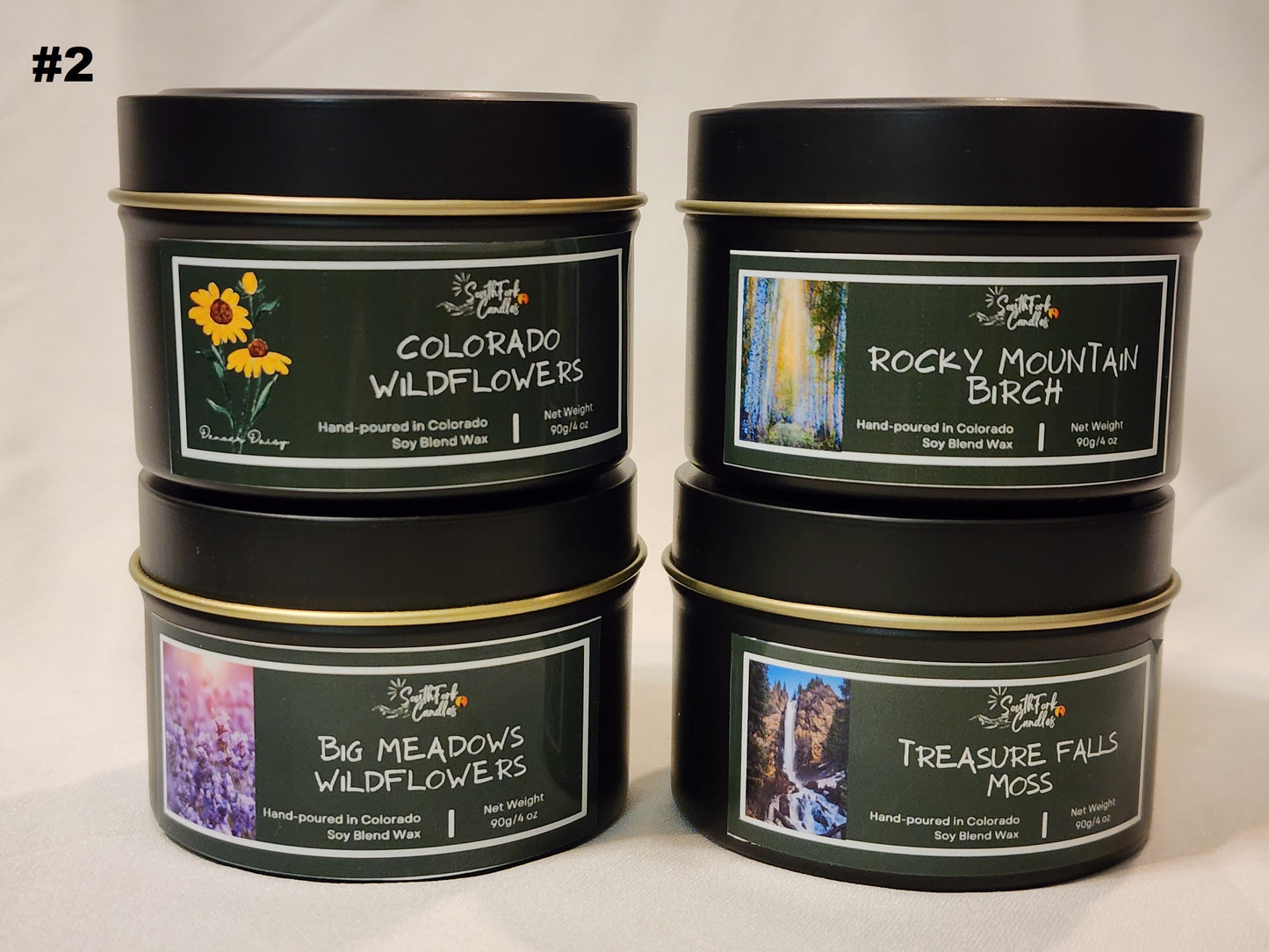 4 Pack Gift Sampler Scented Candle - 4oz Candle Gift Pack Sampler