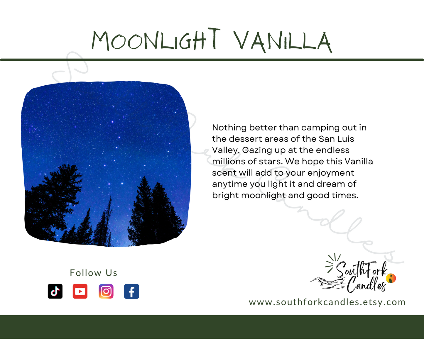 Midnight Vanilla - Moonlight Vanilla Candle