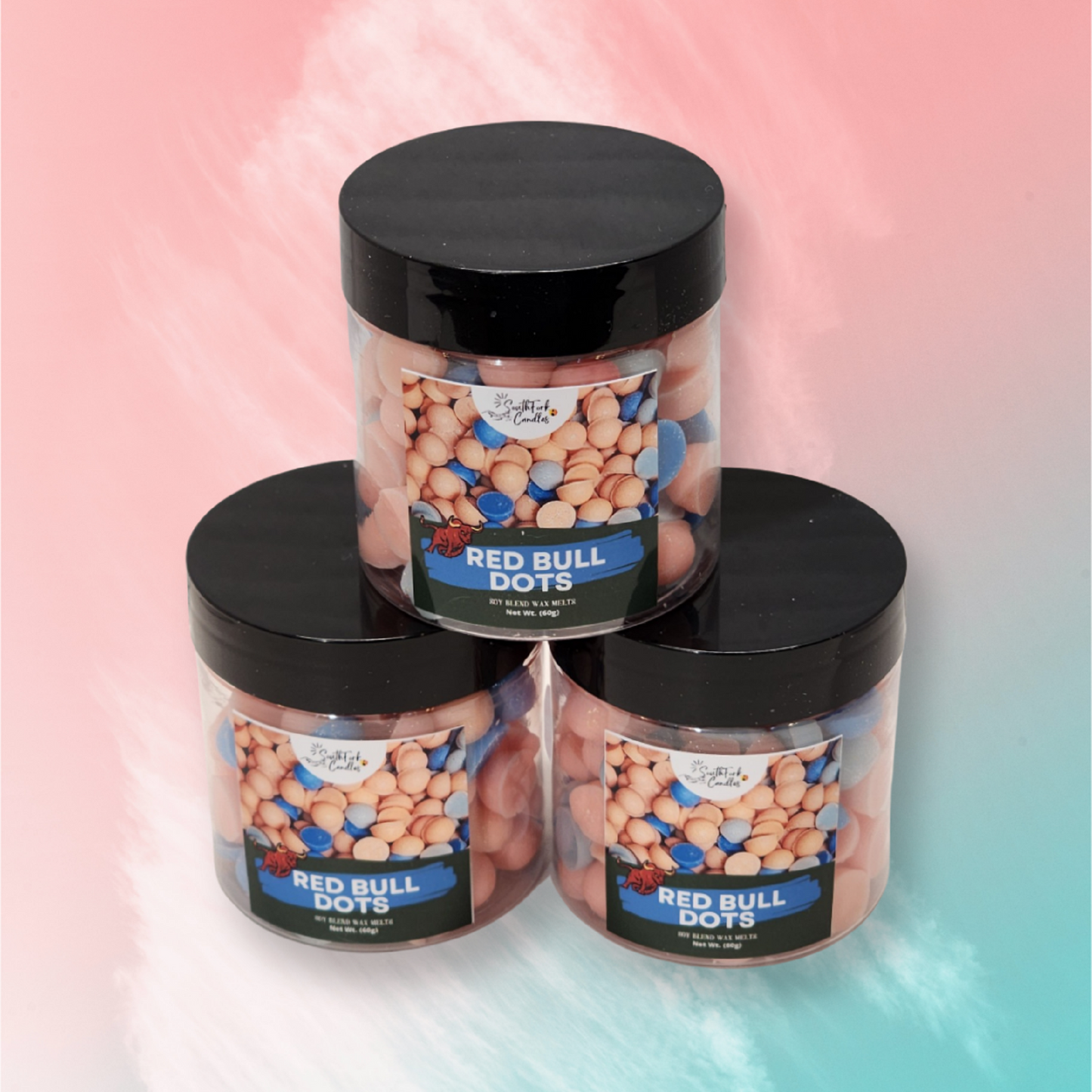 Red Bull Dots Wax Melts - 4oz Jar