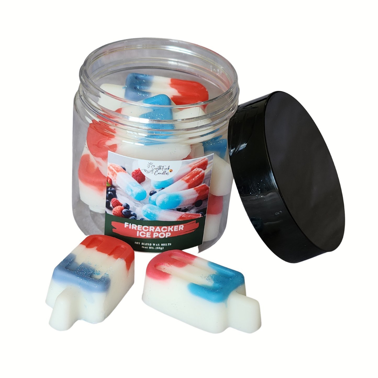 Firecracker Ice Pop Wax Melts - 4oz jar