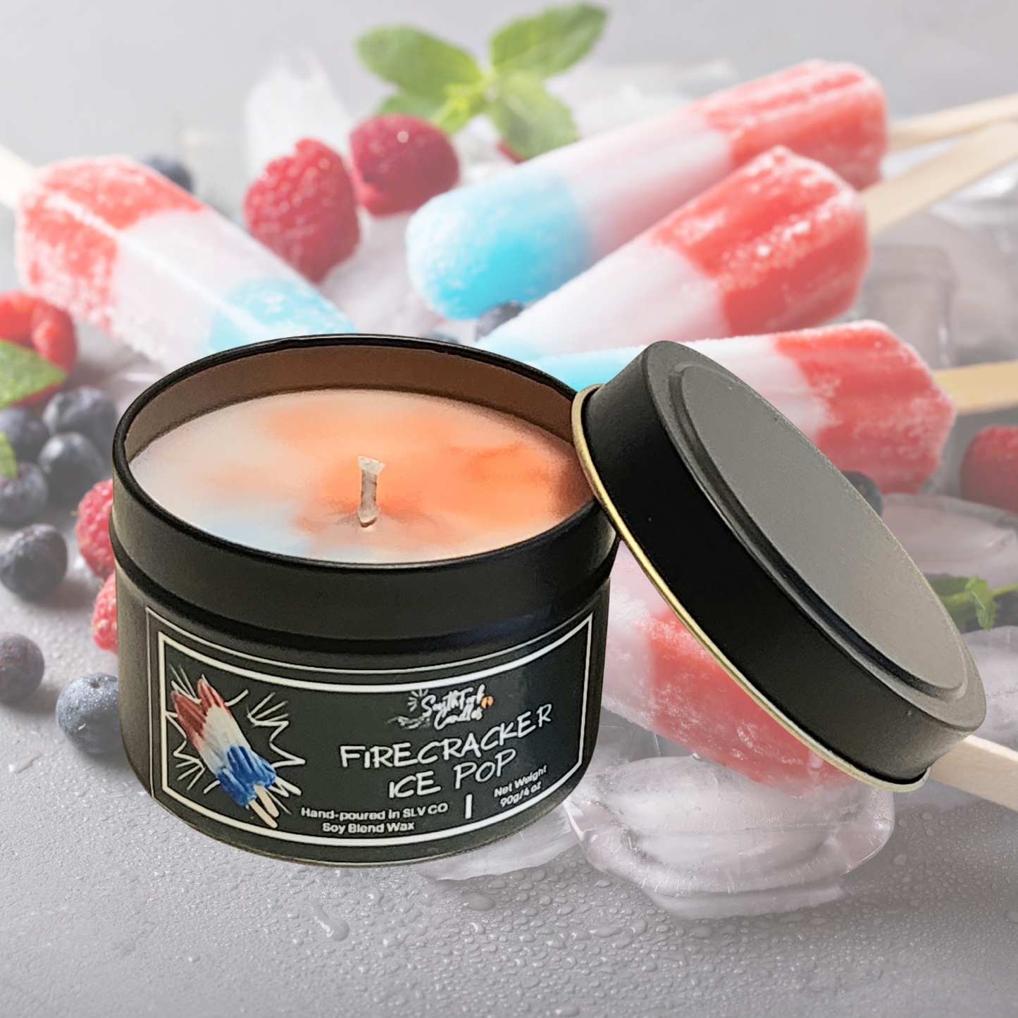 Firecracker Ice Pop Scented Candle