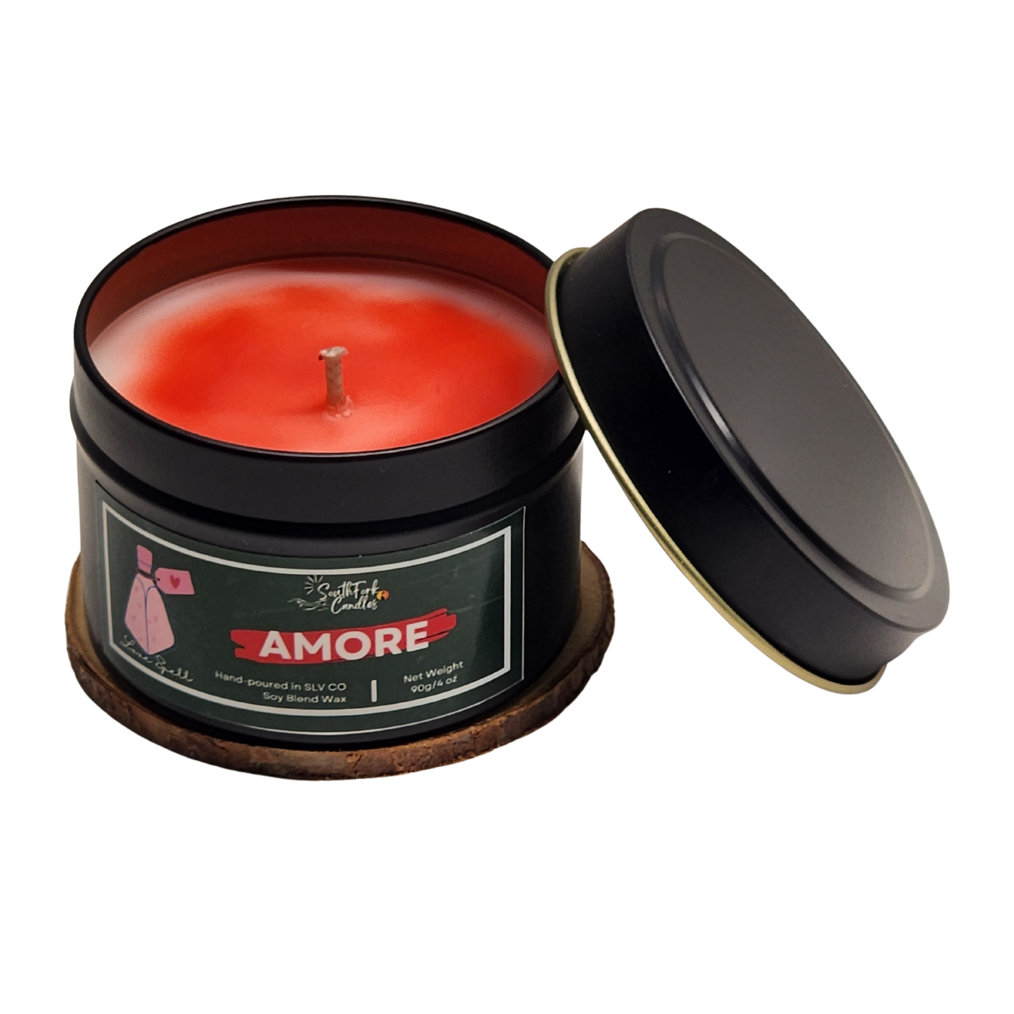 Love Spell Scented Candle - Amore 4oz Tin Candle